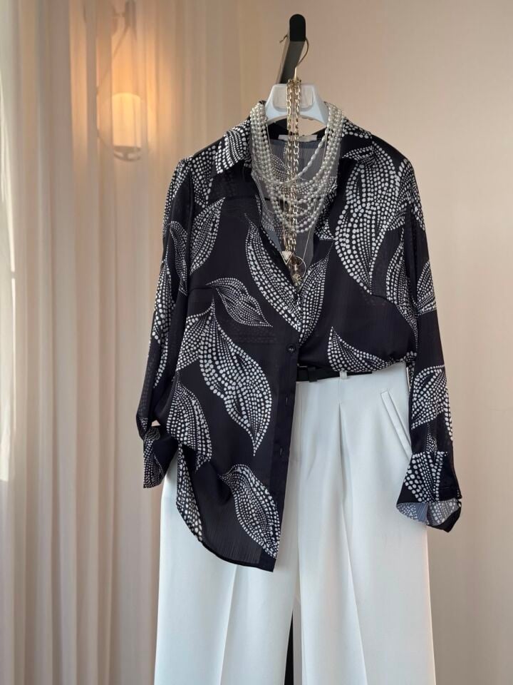 Krep Chiffon Gömlek