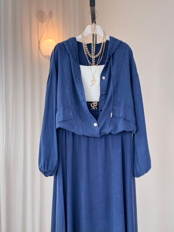 Tencel Etekli Bomber Set